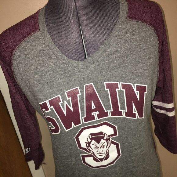 Swain Devils Graphic 3/4 T-shirt large - Picture 1 of 6